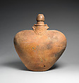 Heart-Shaped Bottle with Phallic Spout, Taíno artist(s), Ceramic, Taíno