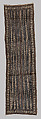 Masi kesa (barkcloth panel), Barkcloth, pigment, Fijian