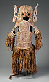 Body mask, Asmat artist, Mulberry fiber, rattan, sago palm leaves, wood, pigment, Asmat people