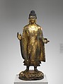Buddha Maitreya (Mile), Gilt bronze with traces of pigment; piece-mold cast, China