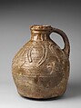 Jug with Horseshoes, Glazed earthenware, British