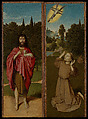 Saint John the Baptist; Saint Francis Receiving the Stigmata, Gerard David (Netherlandish, Oudewater ca. 1455–1523 Bruges), Oil on wood