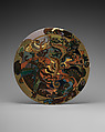Plaque with seahorses and snakes, Rozenburg Plateelfabriek (1883–1917), Glazed earthenware, Dutch, The Hague