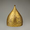Helmet, Copper; embossed, engraved, stippled, and gilded