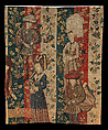 Courtiers in a Rose Garden: Two Ladies and Two Gentlemen, Wool warp, wool, silk, and metallic weft yarns, South Netherlandish