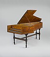 Jacob Kirkman (British, born Bischwiller, Alsace, France 1710–1792 Greenwich, England), Walnut, ivory, ebony, spruce, iron, brass, leather, various materials